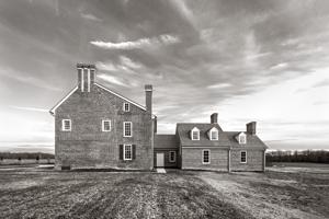 North elevation; 1st period of house built 1705; service wing da
